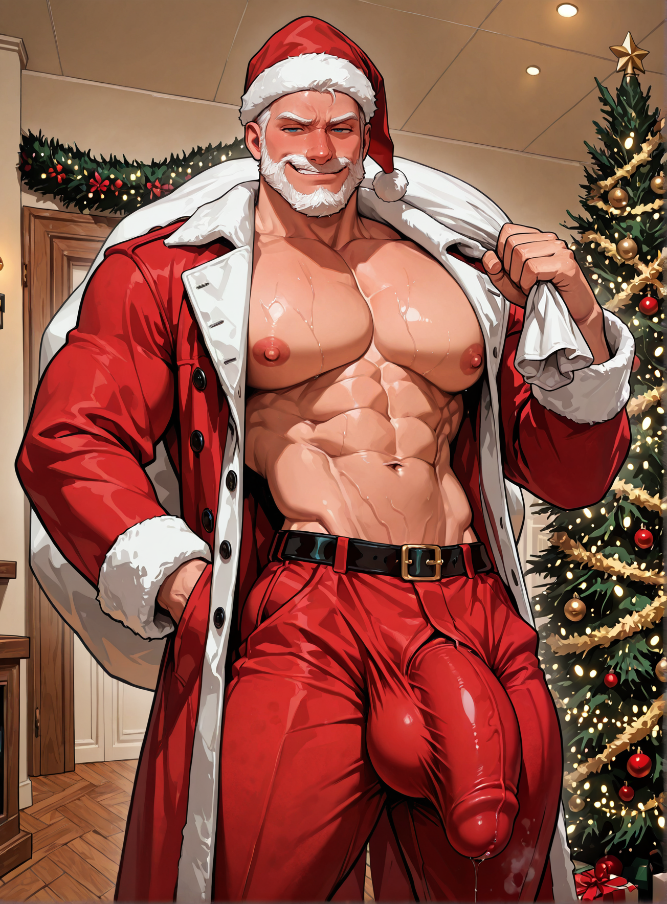 Big Santa with big present
